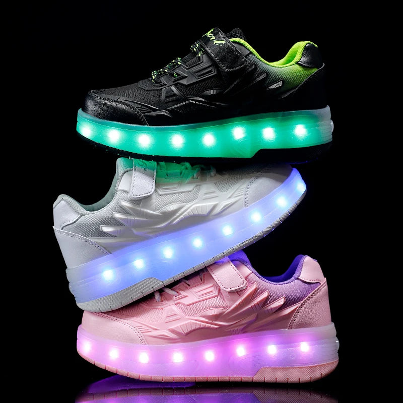 Classic style Roller Skates Sneakers For Children Sports Shoes For Boys Retractable Skates With Removable Sheels