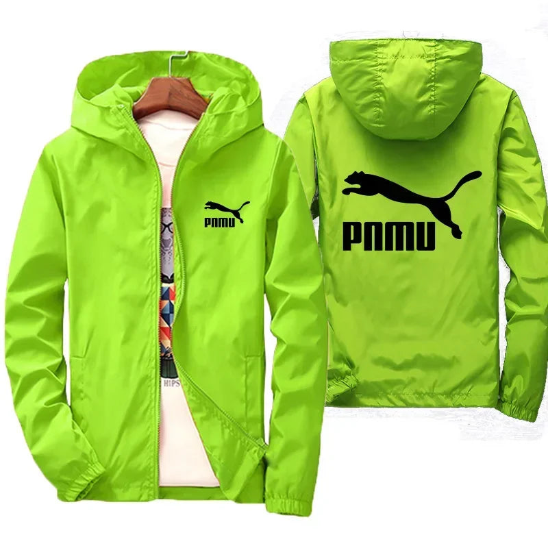 2026 New Men's Spring Autumn Windproof Sunscreen Coat Hooded Long Sleeve Thin Jacket Outdoor Fashion Trend Daily Outerwear