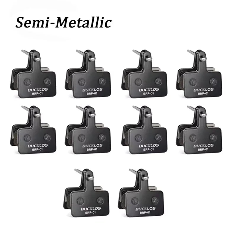 BUCKLOS Bicycle Brake Pads Mountain Road Bike Disc Brake Pads for SHIMANO B01S B03S B05S MT200 MT400 1/2/4/10 Pair Bicycle Parts
