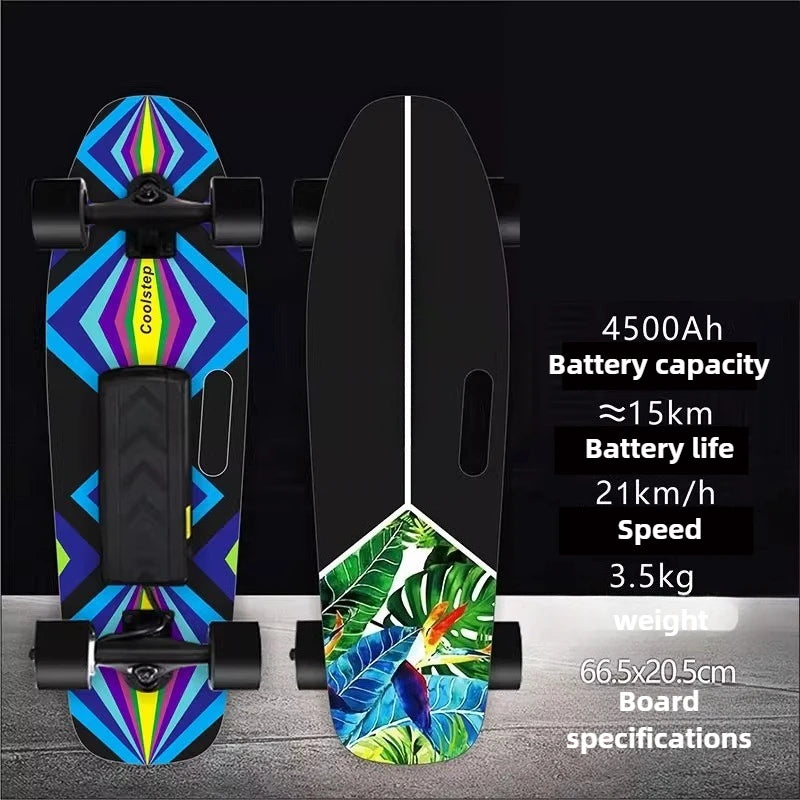 4 Wheel Electric Scooter Single Drive, 15km Range 150KG Load & 30° Climb, 22km/h Speed 90min Charge for Adults Teens Commuters