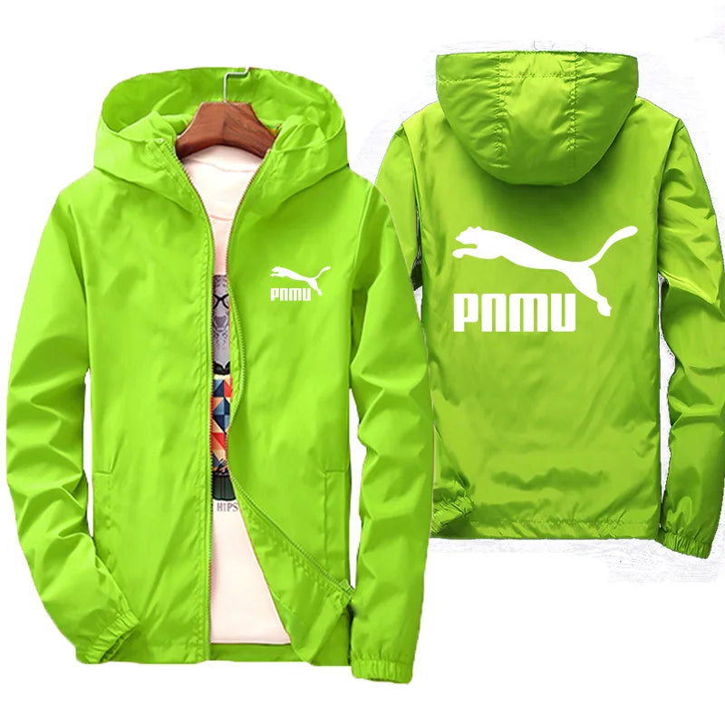 2026 New Men's Spring Autumn Windproof Sunscreen Coat Hooded Long Sleeve Thin Jacket Outdoor Fashion Trend Daily Outerwear