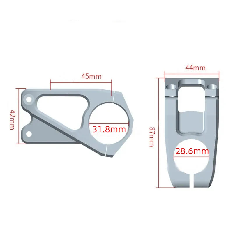 MTB Stem High-strength Short Handlebar Stem Aluminum Alloy Bicycle Bridge Racing Downhill  31 8 Road Bike Stem 45mm