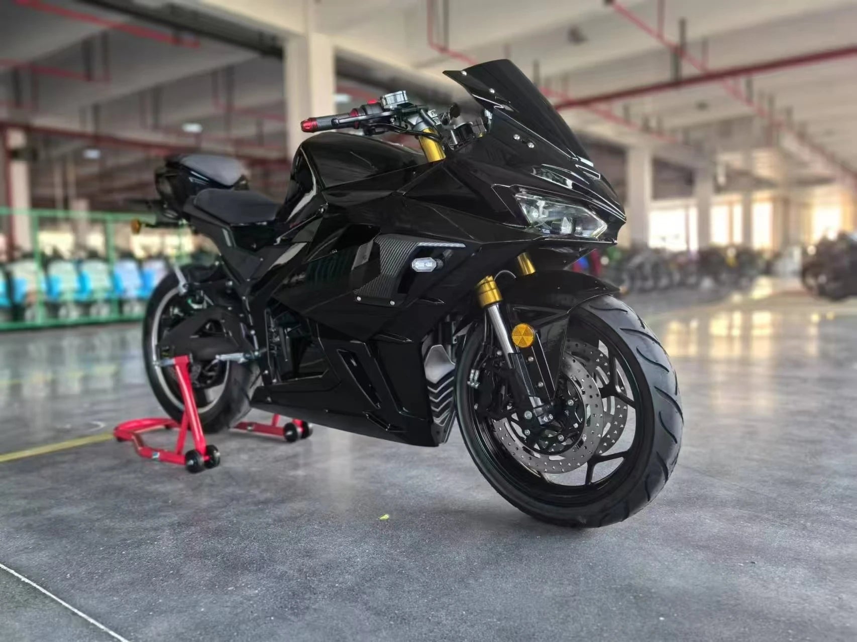 LANYANG Racing Electric Motorcycle 72V 8000W Lithium Battery 120km/h High Quality and Cheap