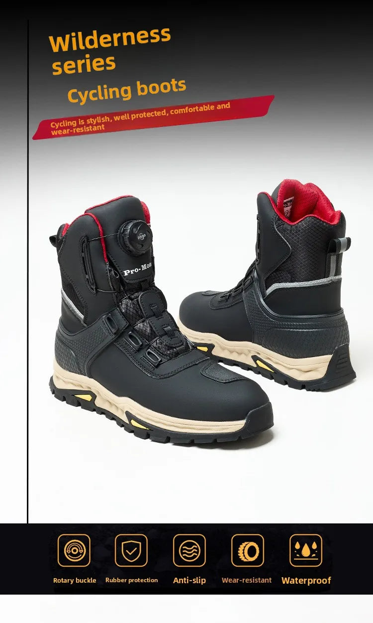 Anti-fall Rider Road Racing Casual Boot Gear Shift Rubber Sole Bike Racing Men's Shoes Motorcycle Boot Waterproof Breathable