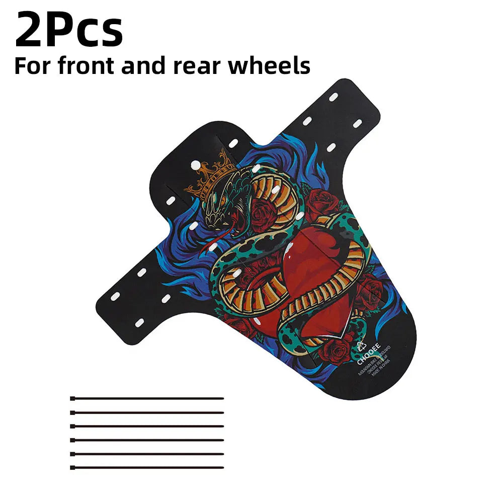 2Pcs Bicycle Fenders Front/Rear Tire Wheel Universal Mudguard MTB Road Bike Wings Fenders Cycling