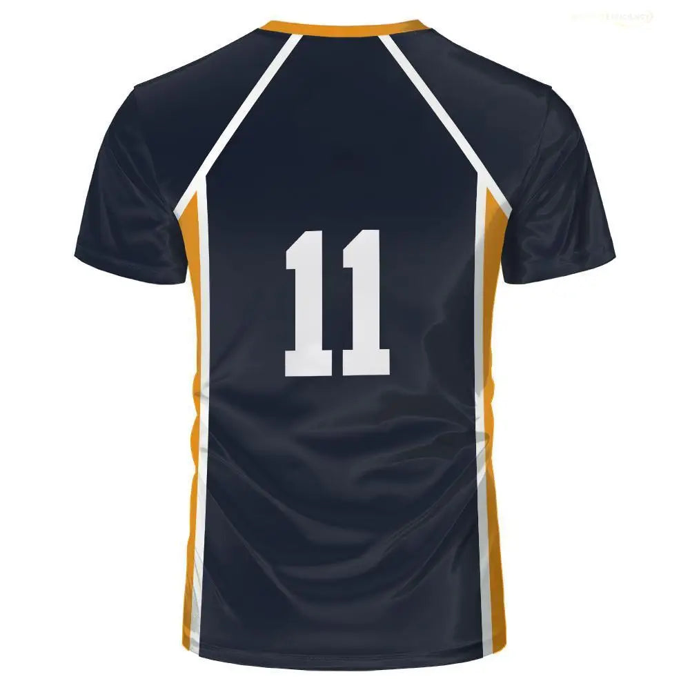 Anime Haikyuu Role Play Jersey Karasuno High School Volleyball Club Hinata Shoyo Kageyama Sportswear Jersey Unisex Crew Neck Top