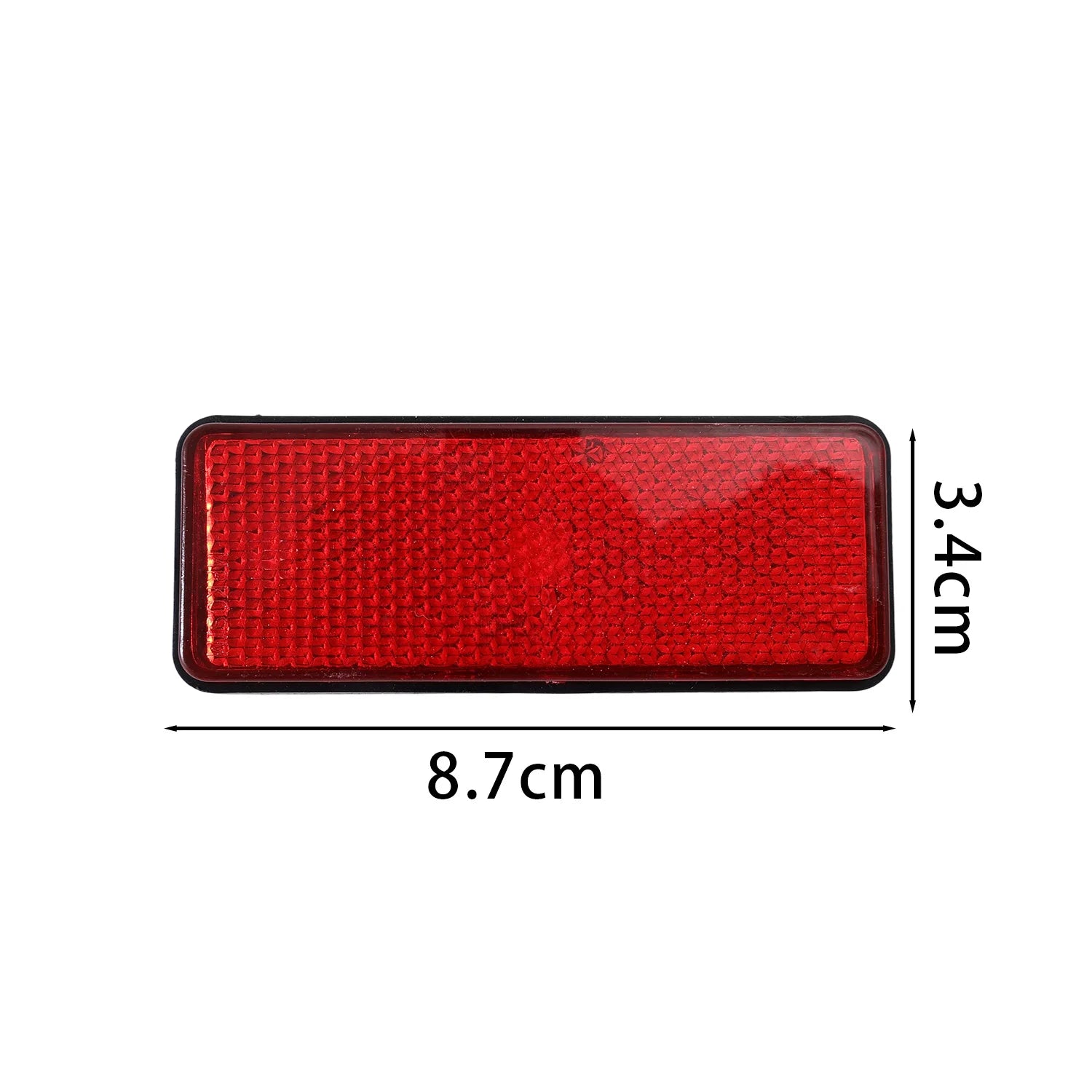Universal Rectangular Safety Reflectors Warning Plates for Motorcycle Bike E-Scooter Helmet Night Riding Safety Reflector