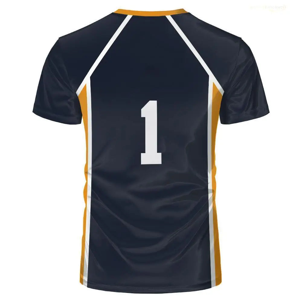 Anime Haikyuu Role Play Jersey Karasuno High School Volleyball Club Hinata Shoyo Kageyama Sportswear Jersey Unisex Crew Neck Top