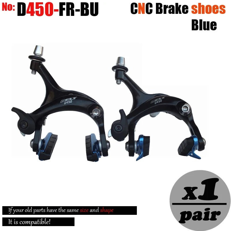 700c Road Bike Brake Dual Pivot Caliper Folding  Bicycle Side Pull Rim C Brake  Center Mount Front Rear 39-49MM Parts
