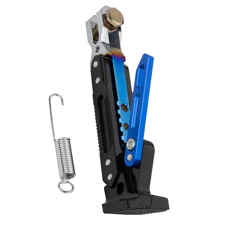 Universal Motorcycle CNC Kickstand Side Support Kick Bracket Foot Stand Adjustable Side Tripod Alloy Motorbike Parking Kickstand