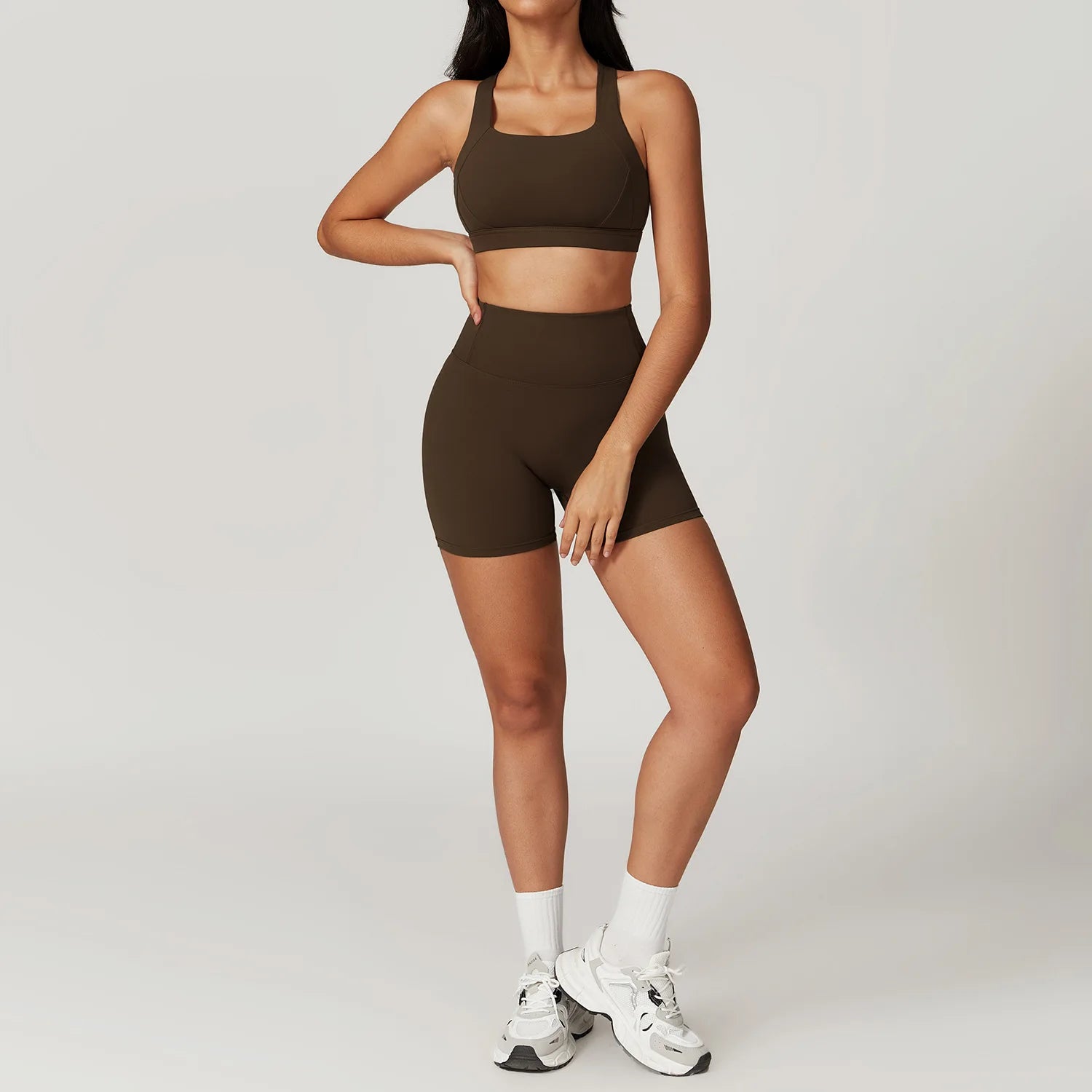 Women's Tracksuit 2PCS Fitness Suit Yoga Sets Sportswear Workout Sports Bra High Waist Leggings Gym Clothing Push Up Sports Suit