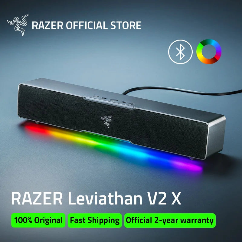Razer Leviathan V2 X Desktop Speaker Bluetooth Gaming PC Soundbar for Home & Esports