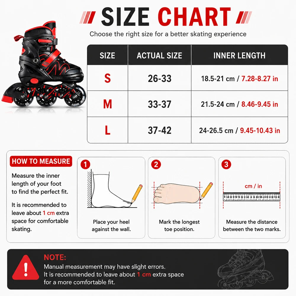 Kids Inline Skates Adjustable Roller Blades Boys Girls Flash Wheels Outdoor Skating Shoes Safe Brake ABEC7 Beginners Youth Sport