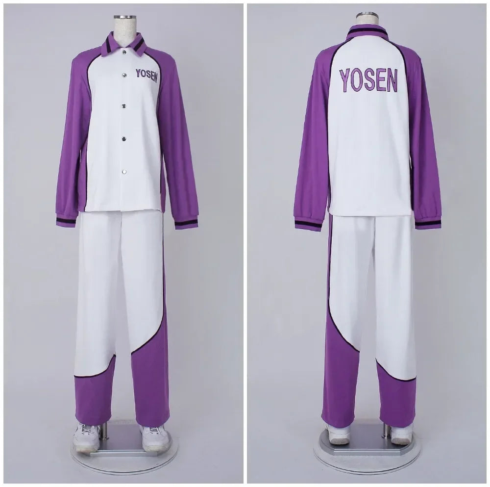 Kuroko No Basketball (Kuroko'S Basketball)  Yousen High School Atsushi Murasakibara Long Sleeve Jersey Cosplay Costume