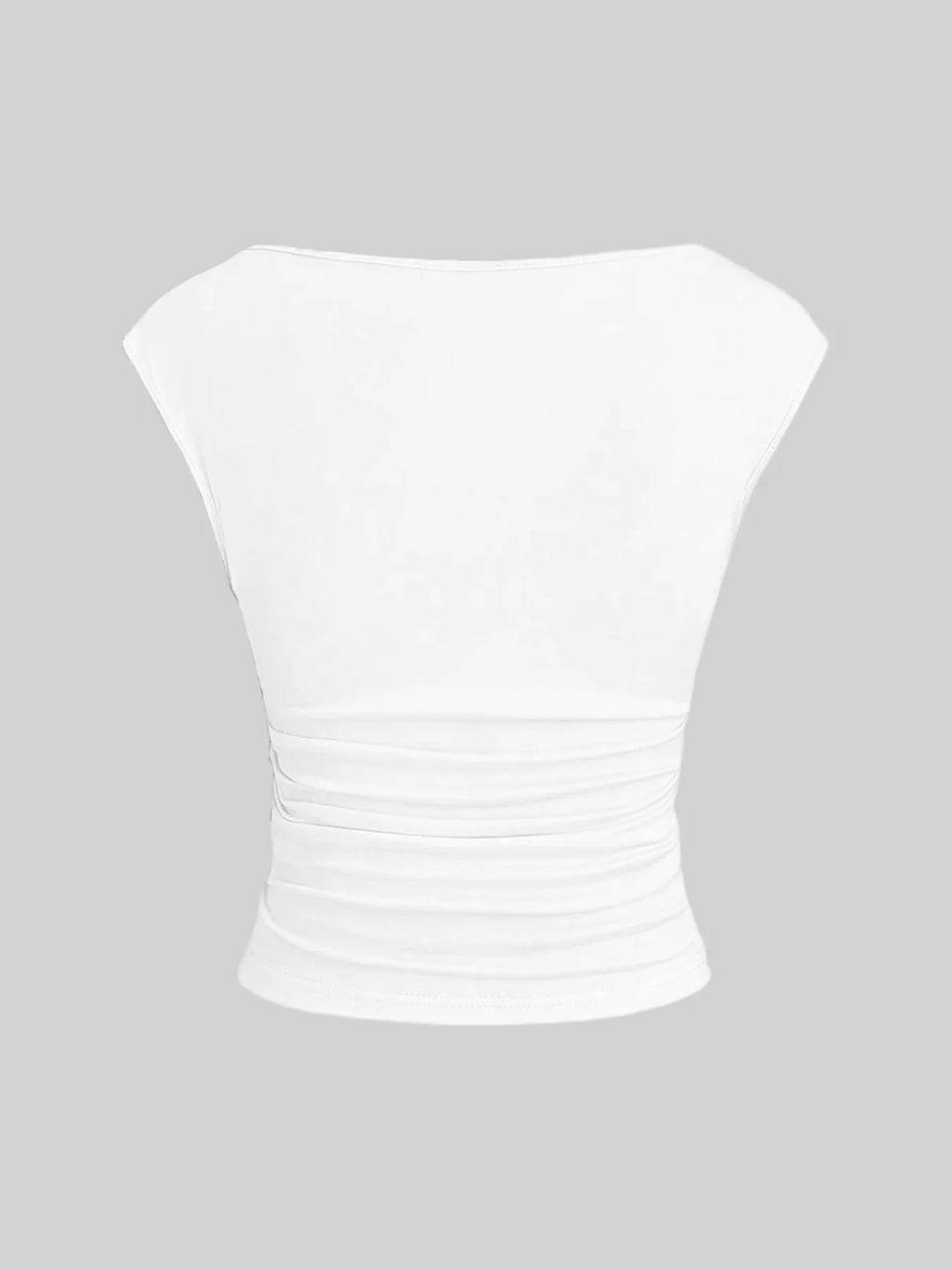 Sleeveless Pleated Tanks T-shirts Women Solid Vintage Crop Tops Sexy Kpop Tees Tshirts Gothic Harajuku Cheap Clothes Woman
