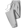 Men's Casual Straight Leg Pants Spring Autumn Loose Fit Fce Lined Bla ey Versatile Winter Trendy Brand Sweatpants