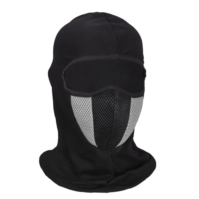 Full Face Mask Cycling Windproof Headgear Motorcycle Balaclava Breathable Outdoor Sports Men CS Mask Head Cover Hat