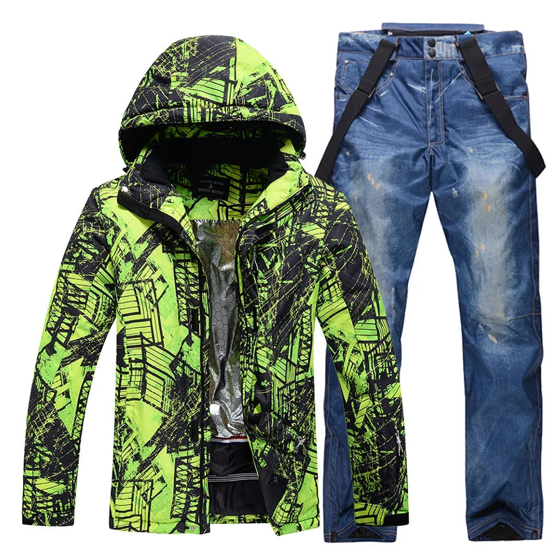 -30, Men and Women Snow Wear, Snowboarding Suit, Skiing Brand Jacket, Ski Jacket and Pant Sets, Snowboarding Clothing, Winter