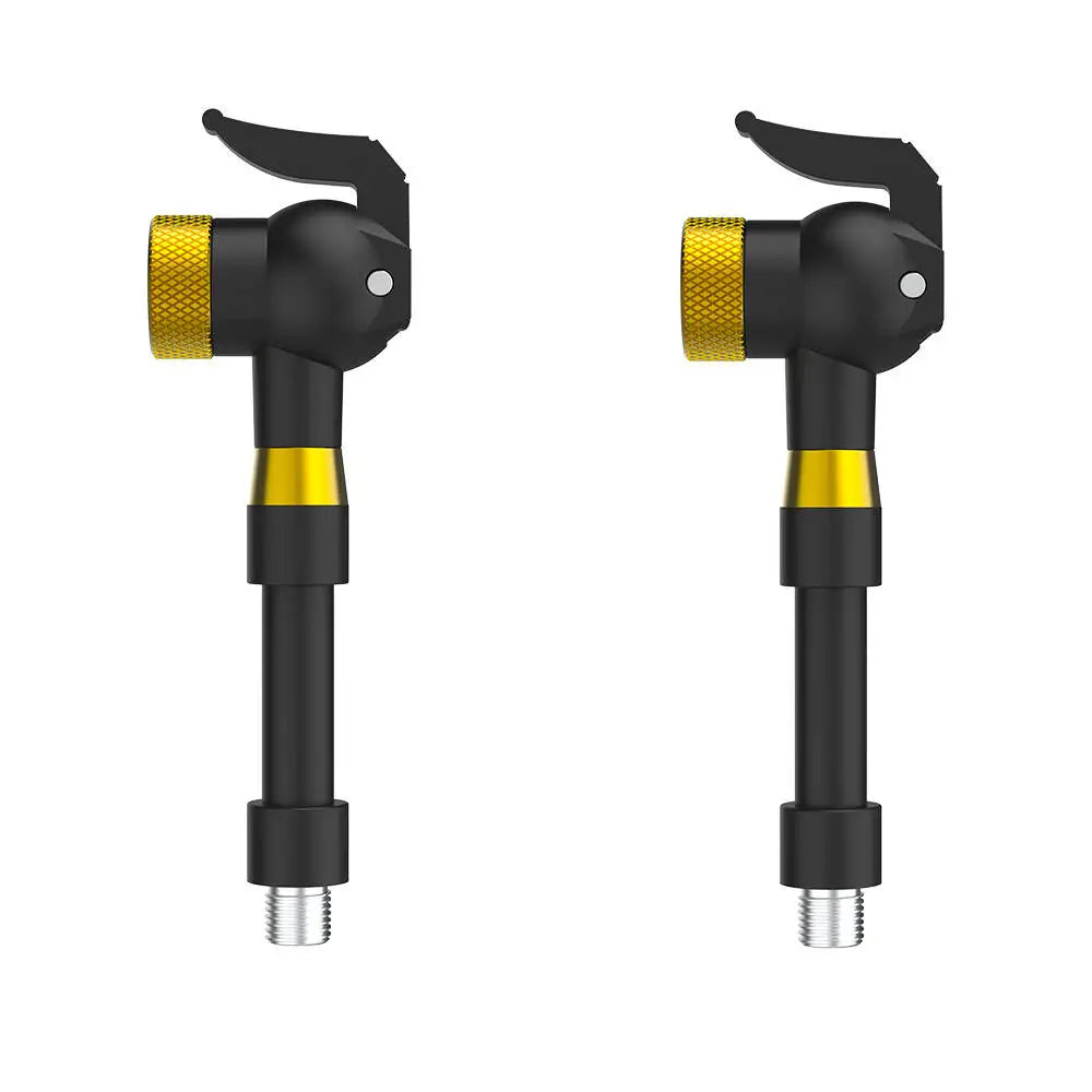 Universal Bicycle Air Nozzle with Presta Schrader & Clik Valves Portable Bike Tire Pump Connector Adapter Inflatable Air Chuck