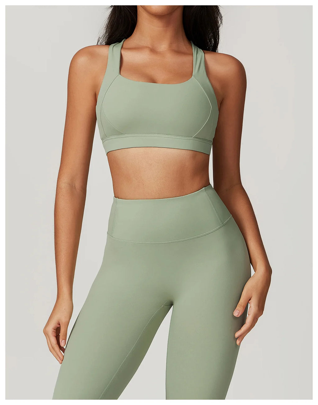 Women's Tracksuit 2PCS Fitness Suit Yoga Sets Sportswear Workout Sports Bra High Waist Leggings Gym Clothing Push Up Sports Suit