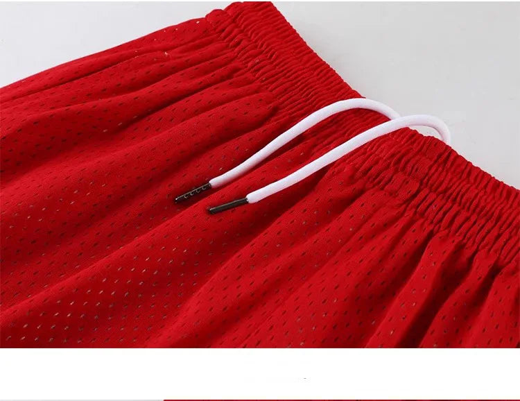 Basketball Pants Summer American Sports Shorts Fitness Breathable Casual Men and Women Running Loose Quarter Pants Sweat-wicking