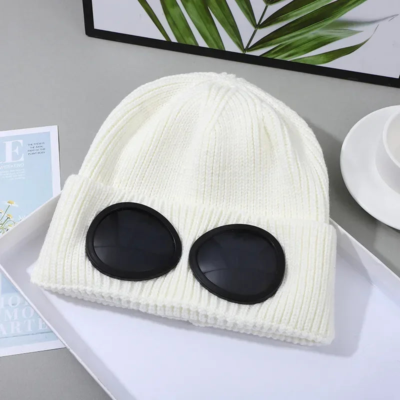 Warm Ski Mask Hats Caps Women Men Winter Windproof Glasses Knitted Beanie Outdoor Ear Protection Sports Cold Caps Garros