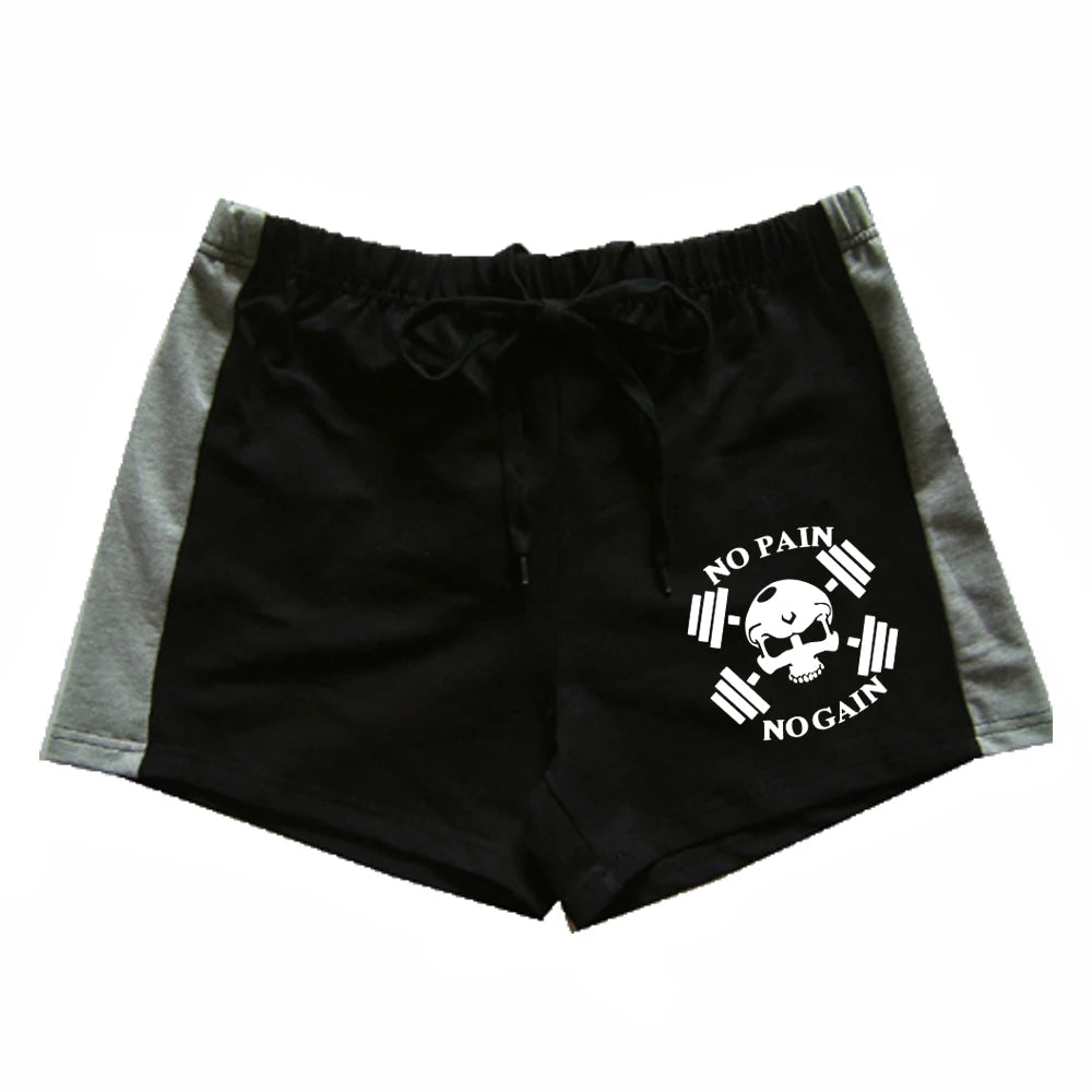 Quick Dry Running Shorts Men Solid Sports Clothing Fitness Bodybuilding Short Pants Sport Homme Gym Training Beach Shorts Length
