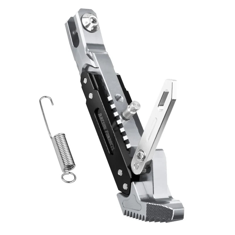 Universal Motorcycle CNC Kickstand Side Support Kick Bracket Foot Stand Adjustable Side Tripod Alloy Motorbike Parking Kickstand