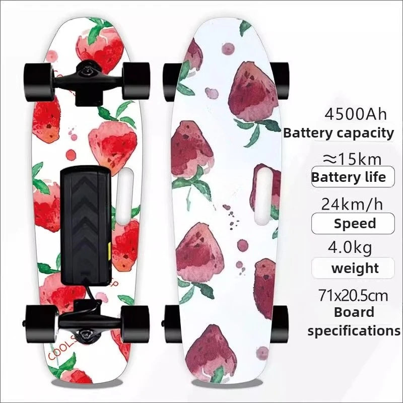 4 Wheel Electric Scooter Single Drive, 15km Range 150KG Load & 30° Climb, 22km/h Speed 90min Charge for Adults Teens Commuters