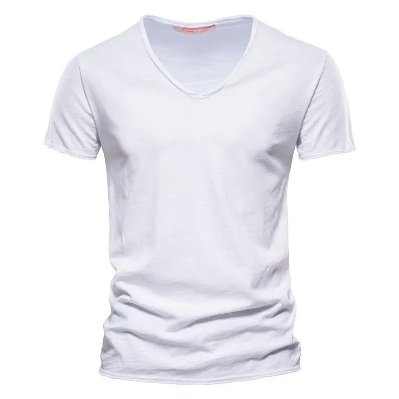 High Quality Solid Color T Shirt Men Casual O-neck Top Tees Men Summer New  Classic 100% Cotton t shirt for men