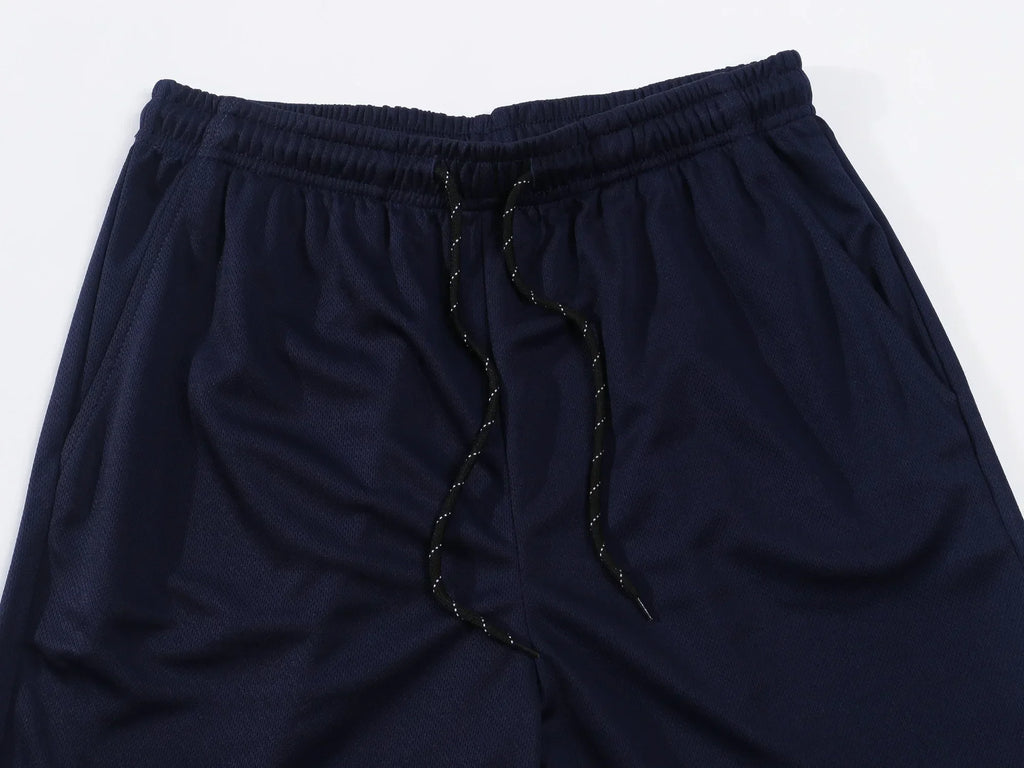 Men's short-sleeved suit, modern casual summer sports outfit, moisture-wicking and breathable mesh T-shirt and shorts combinatio