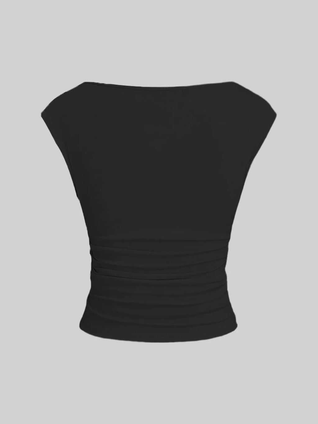 Sleeveless Pleated Tanks T-shirts Women Solid Vintage Crop Tops Sexy Kpop Tees Tshirts Gothic Harajuku Cheap Clothes Woman