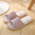 Four Season Linen Home Slippers Women Indoor Bedroom Women House Slides Autumn Unisex Lovers Shoes Adults Outdoor Casual Sandals