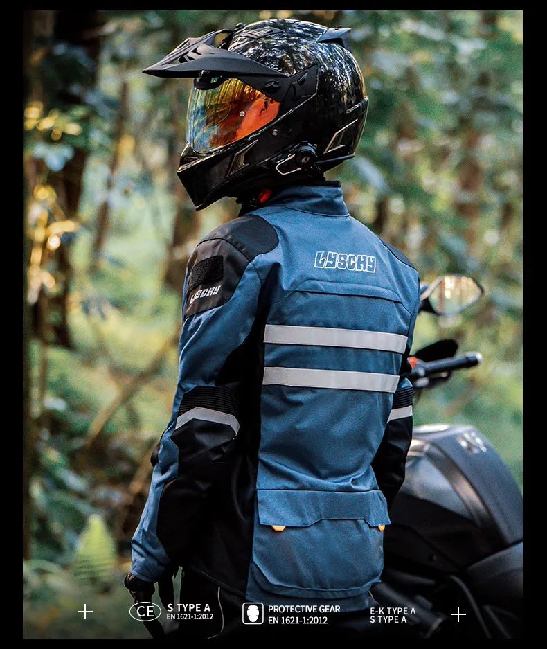 LYSCHY Motocross Jacket Pants Winter Warm Waterproof Motorcycle Riding Jacket Men Women Outdoor Off-Road Motorbike Rally Jacket