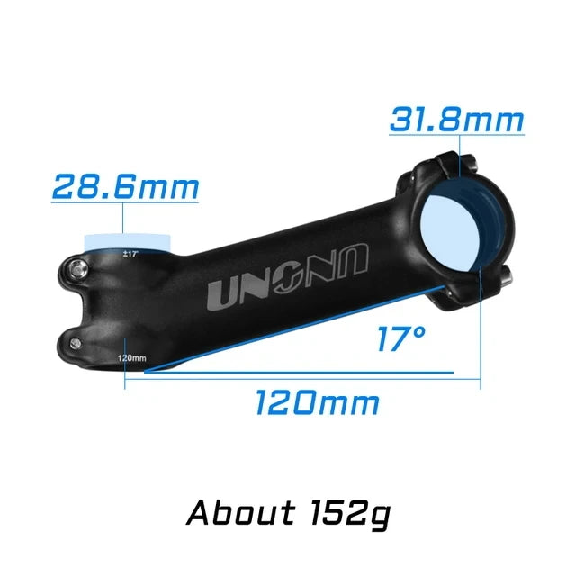UNO MTB Bike Stem -7 17 35 Degree Ultralight Aluminum Alloy 31.8mm 60 70 80 90 100 110 120 130mm Road Bicycle Stem King Alloy