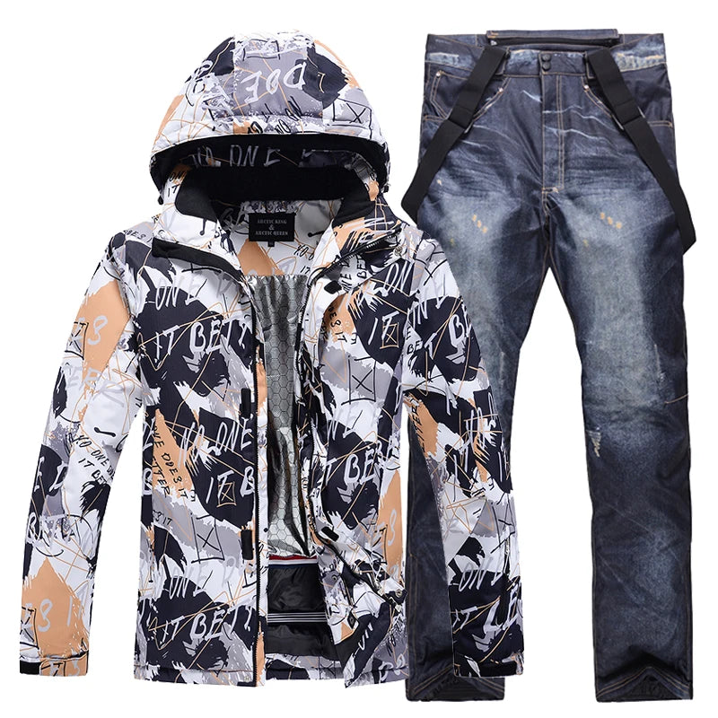 -30, Men and Women Snow Wear, Snowboarding Suit, Skiing Brand Jacket, Ski Jacket and Pant Sets, Snowboarding Clothing, Winter