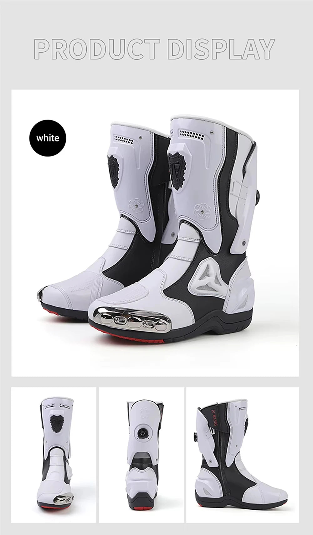 Motorcycle Boots Men Anti-slip Motorcyclist Shoes Adventure Touring Motocross MTB Dirt Bike Boots Motorcycle Accessories