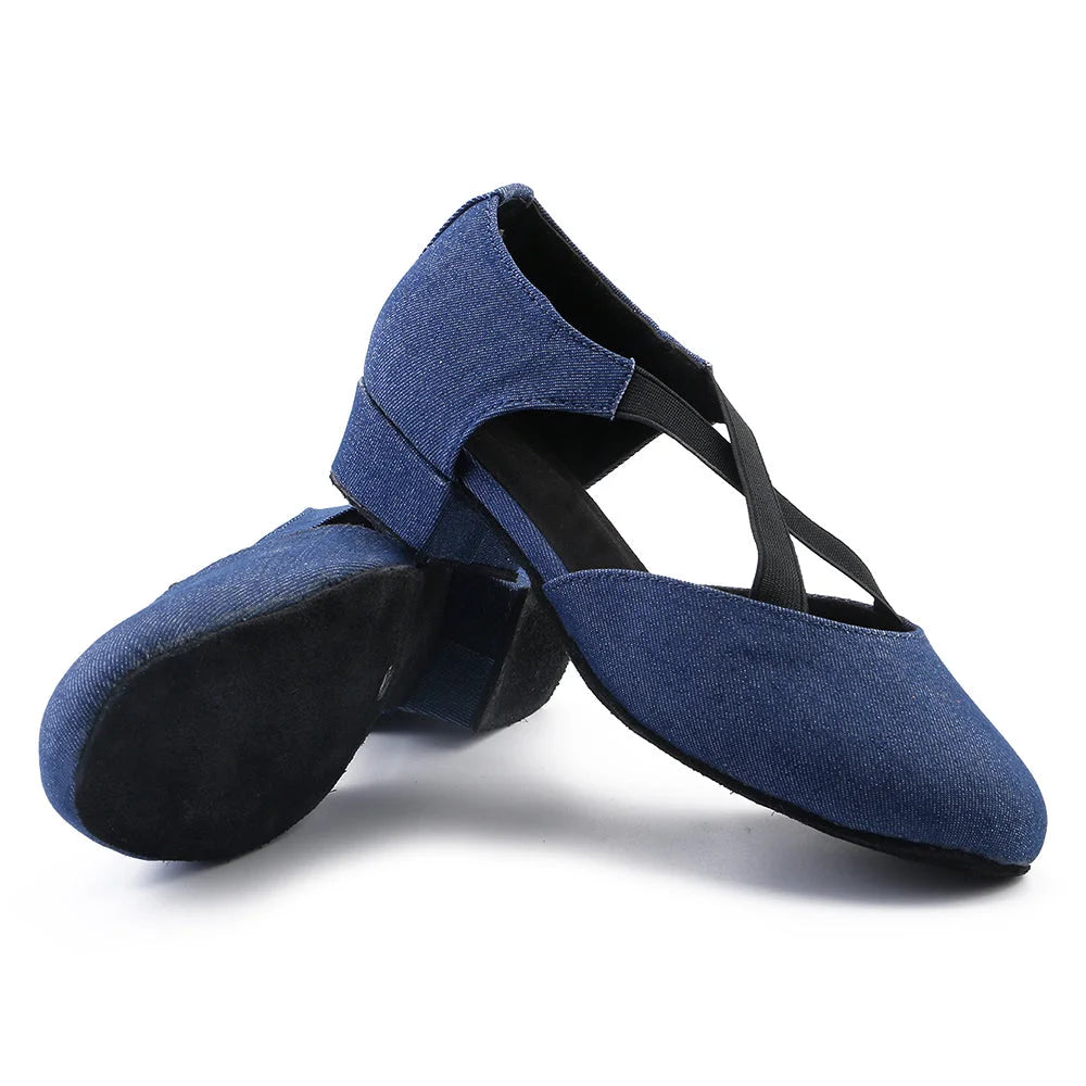LOOGTSHON Latin water platform dancing shoes woman fashion shoes  Heels 3.5CM Jazz Shoes heels for girls  ladies evening dress