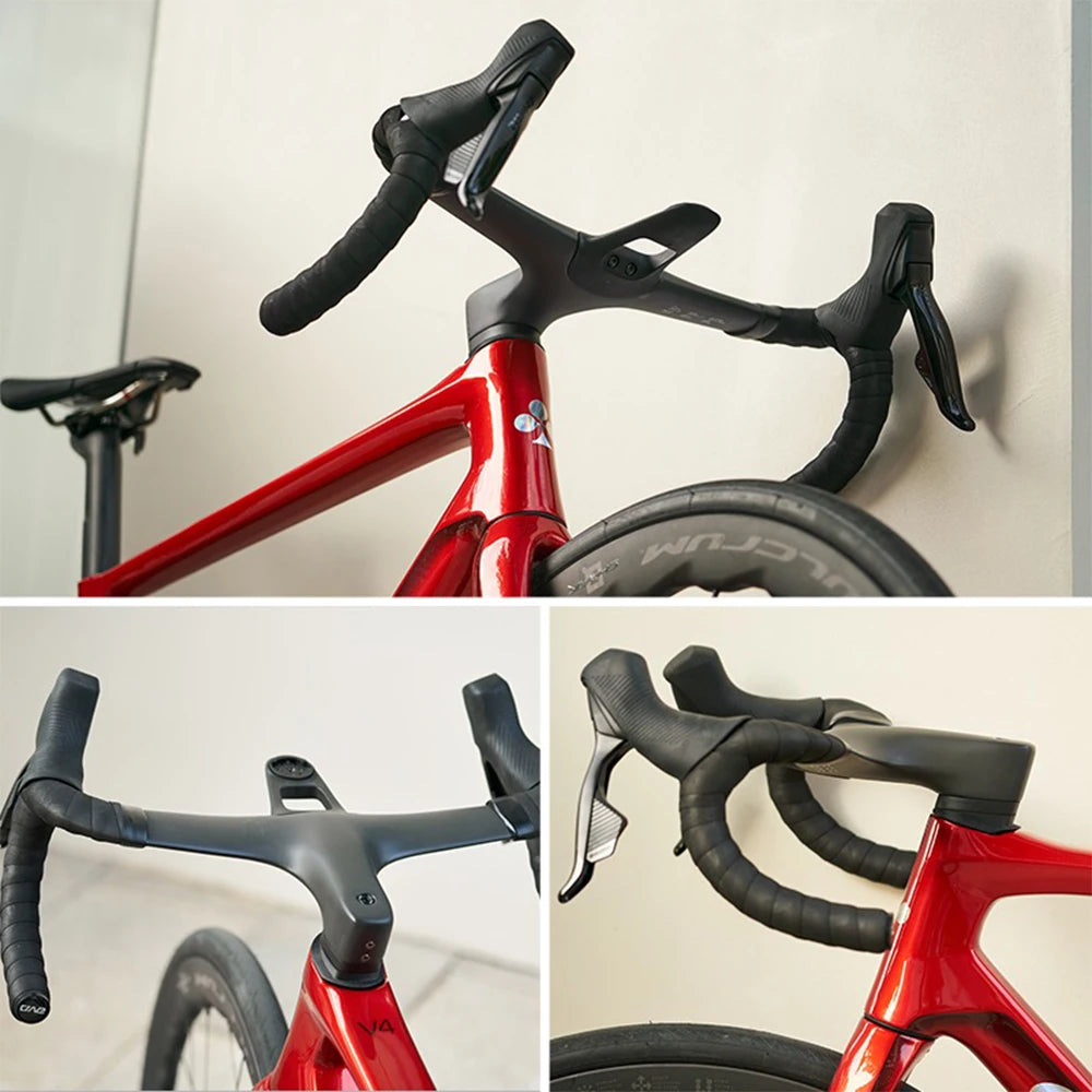 THE ONE ULTRA aero carbon Integrated hamdlebar Hidden Trace Road Bicycle Handlebar 380/400/420 28.6mm Racing  Bike