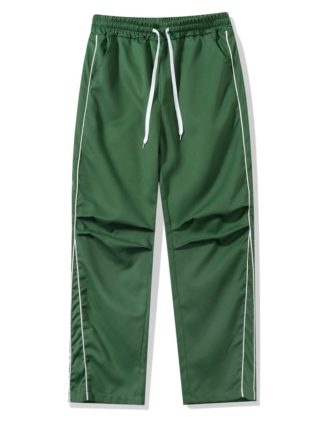 Retro Vintage Wide Leg Loose Pants Spring Summer Me High Elastic Waist Pocket Sporty Long Trousers LXDZ-KJ-CK029-WW