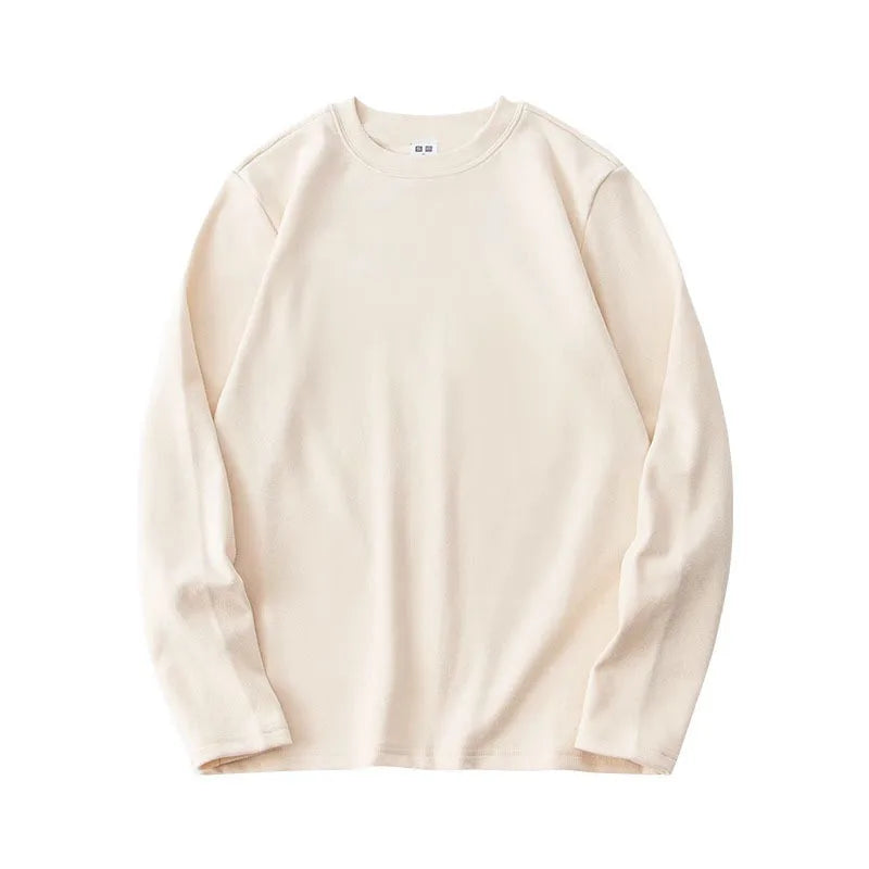 Autumn Winter Thick Fleece T-Shirt Men Half High-Collar T Shirt Long Sleeve Casual Tops Thermal Shirts Undershirt Man Clothing