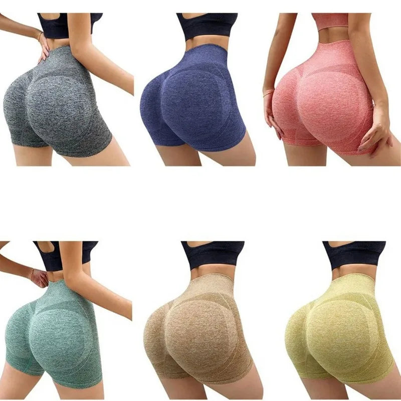 Women High Waist Push Up Shorts for Yoga Cycling Jogging Fitness Sports Gym Workout Activewear Leggings Athletic Clothing