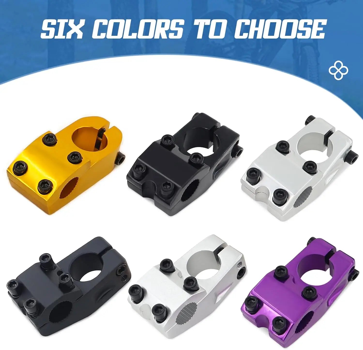 ZUKKA 22.2mm Bike Stem for BMX Bike Aluminum Alloy Fixed Gear Bicycle Stem MTB Mountain Bike Short Stem Parts For Bikes