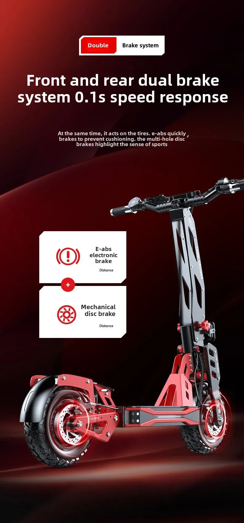 Q27 electric scooter 1000W motor 48V30AH battery folding electric scooter adult off-road electric scooter