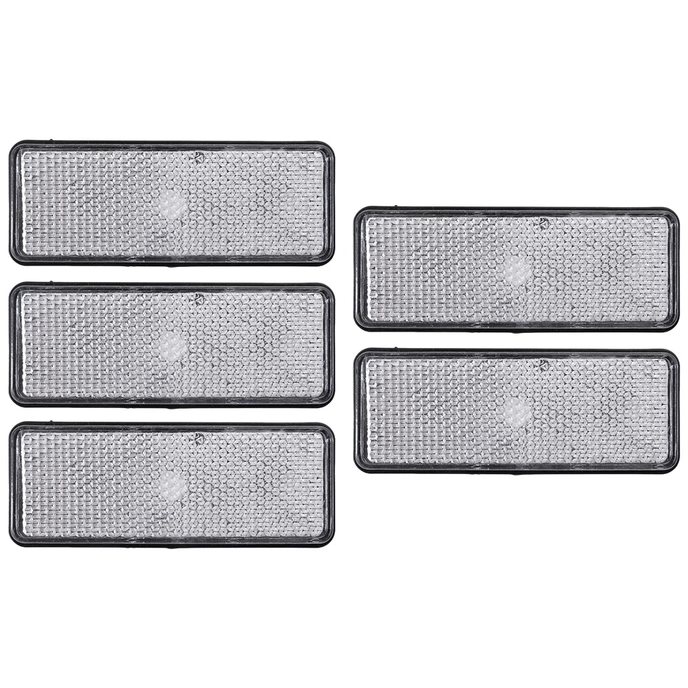 Universal Rectangular Safety Reflectors Warning Plates for Motorcycle Bike E-Scooter Helmet Night Riding Safety Reflector