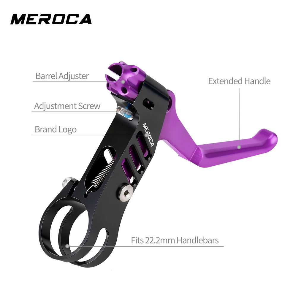 MEROCA 1Pair Bicycle Brake Lever Ultra-light Aluminum Alloy For 22.2mm Handlebar Folding Bicycle Brake Lever