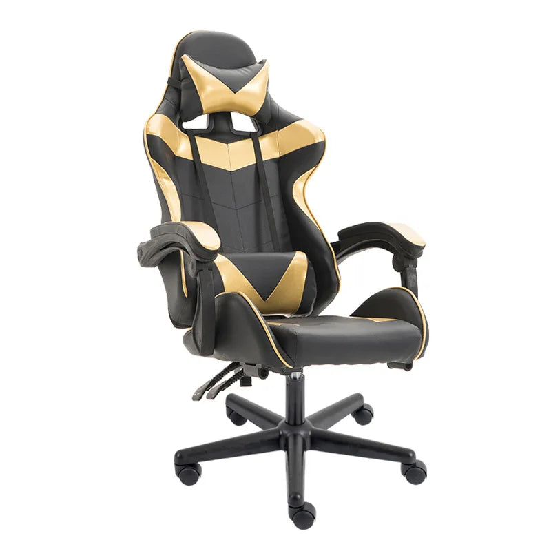 Luxury Adjustable Ergonomic Gaming Chair with Footrest Rotating Computer Chair for Esports PC Gamers Office Work High Back