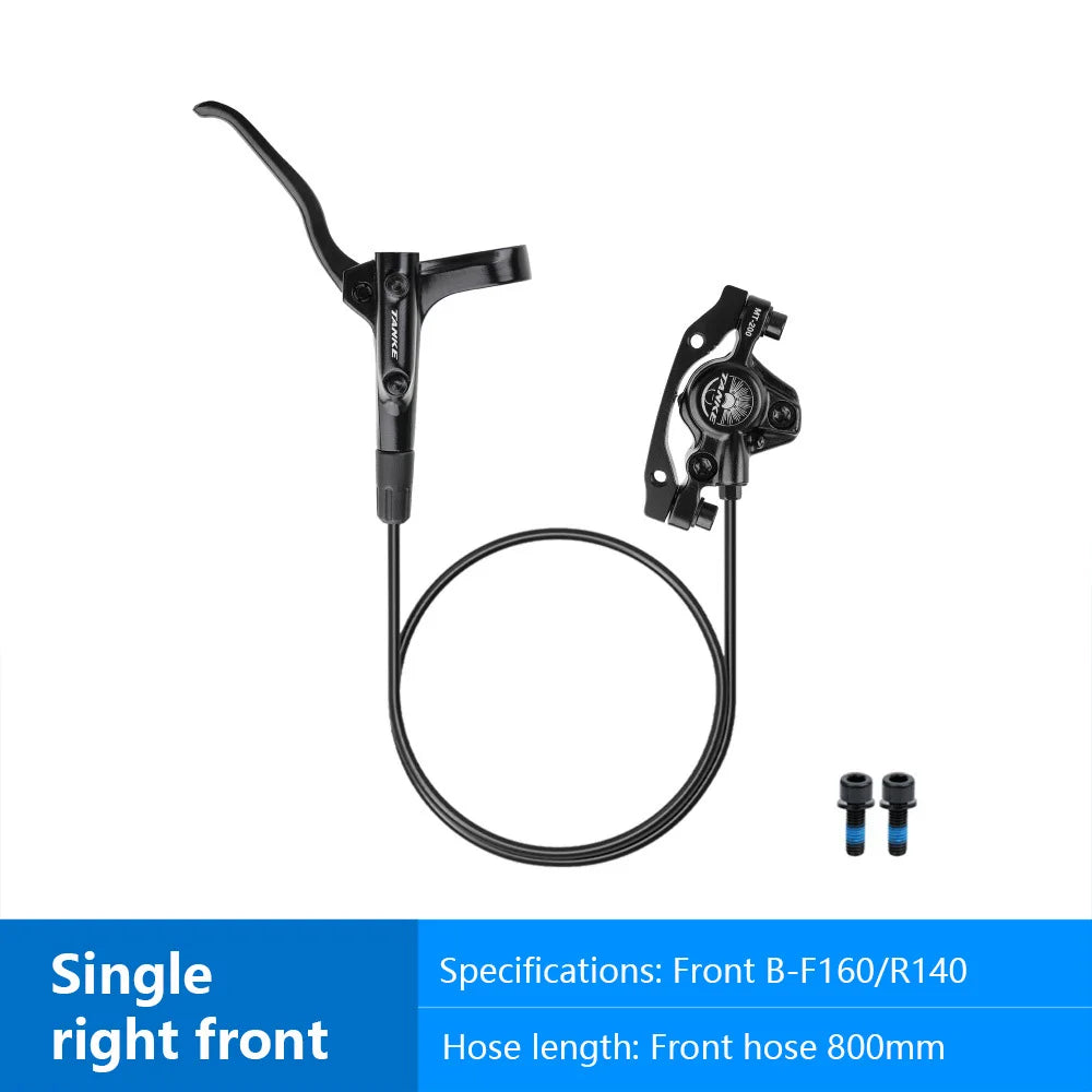 MT200 Bike Hydraulic Disc Brake MTB Brake BL BR 800/1600mm Bicycle Brake 2 Piston 3 Finger Steel Lever Bike Parts Upgrade