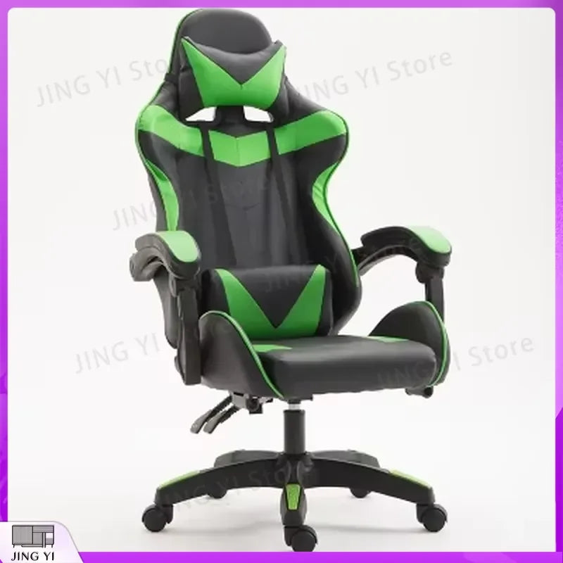 Luxury Adjustable Ergonomic Gaming Chair with Footrest Rotating Computer Chair for Esports PC Gamers Office Work High Back
