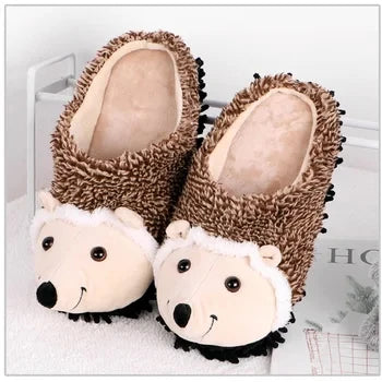 Newest cat paw feet slippers woman fluffy closed heel home shoes for women winter warm slip on animal claw slipper furry loafer